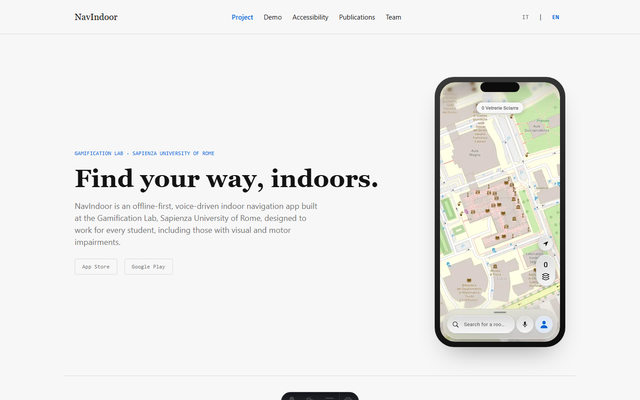 NavIndoor website